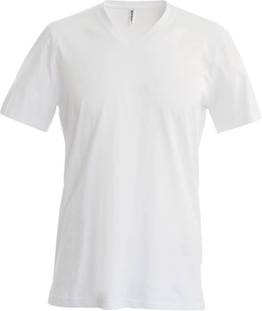 K357  Herren V-TShirt, Farbe: weiß