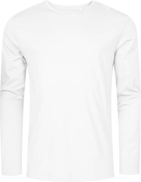 P1465 - Herren langarm Shirt, Farbe: weiss