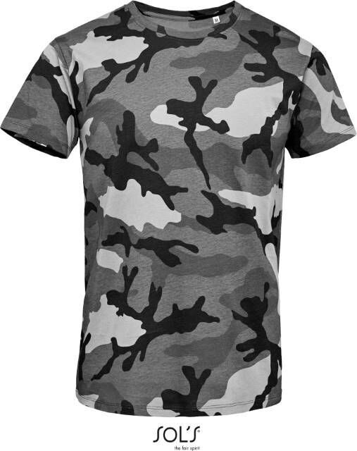 SOL251188 -  Camouflage T-Shirt, Farbe: grey/camo