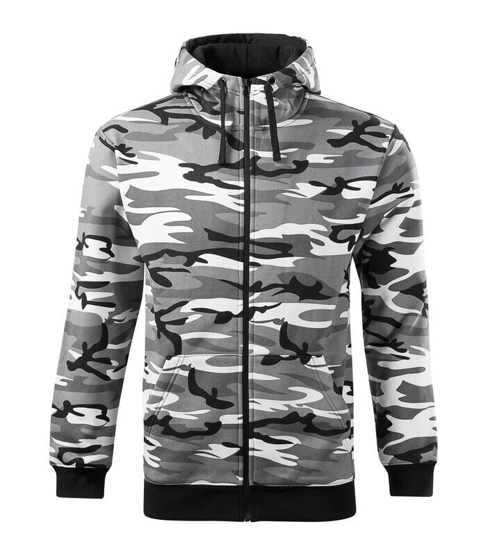 MF C19 - Kapuzen Sweatjacke camouflage