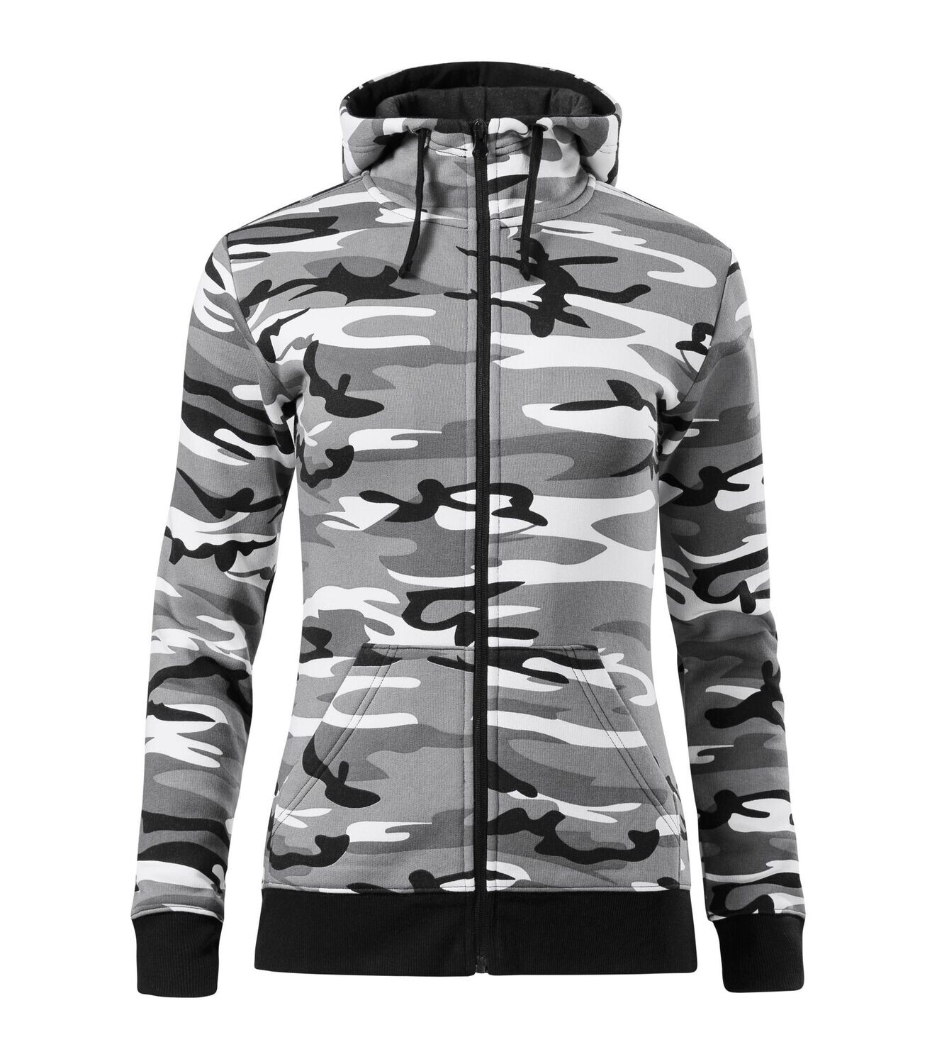 MF C20 - Damen Kapuzen Sweatjacke camouflage