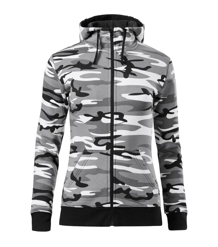 MF C20 - Damen Kapuzen Sweatjacke camouflage