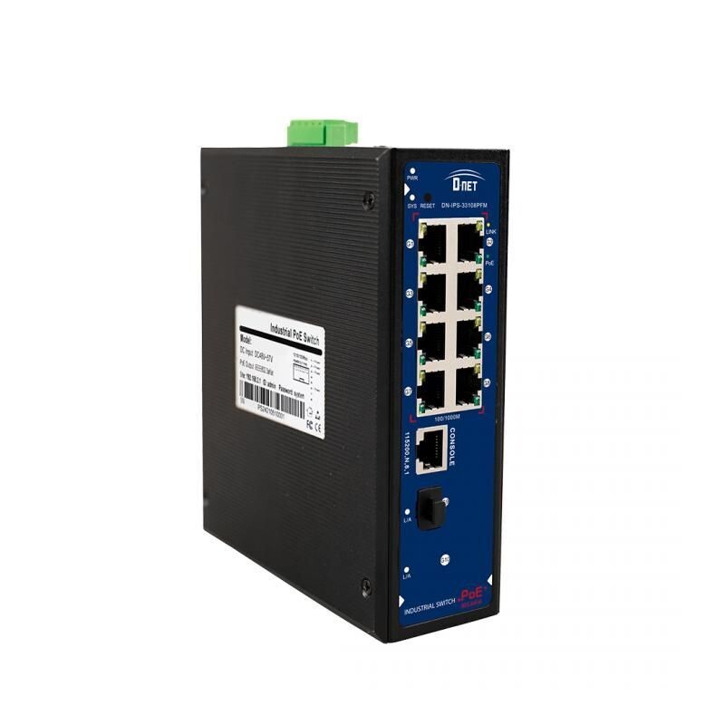 Switch Industrial Gerenciável 8 Portas Gigabit Ethernet 2 Portas SFP