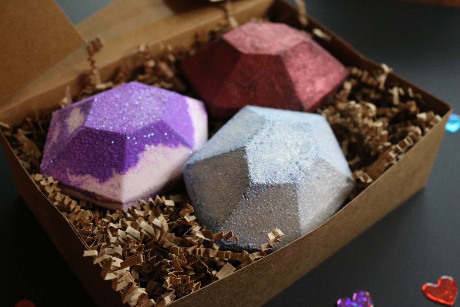 Gemstone Bath Bomb set by Aphrodites Realm