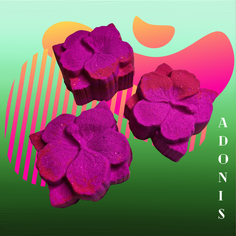 Adonis (Passion fruit &amp; Kiwi) Bath Bomb