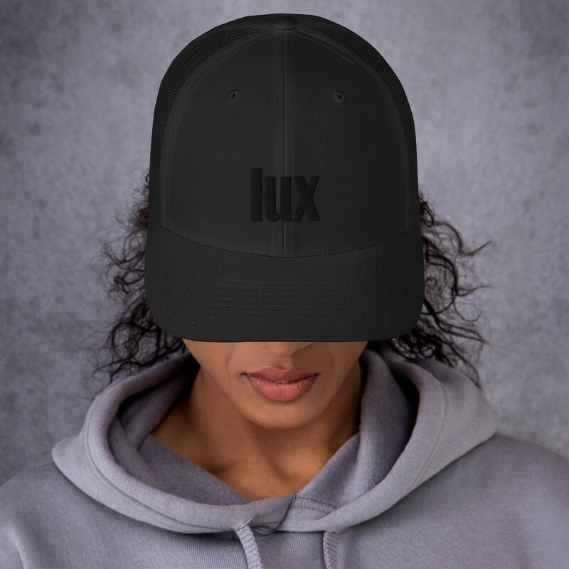 Black on Black LUX Trucker Hat