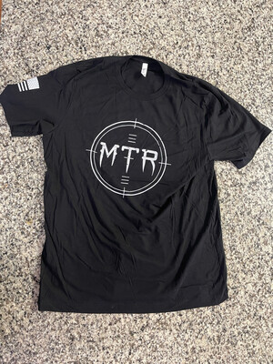 White On Black MIddle Tennessee Rifle tshirt
