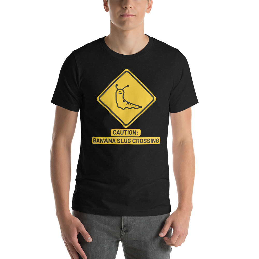 B&amp;C Banana Slug Crossing Unisex T-Shirt