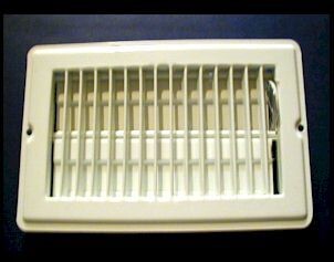 Floor Register white 4 x 8