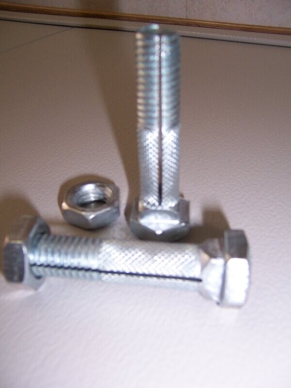 SLOTTED BOLT & NUT Mobile home Tie Down Anchors