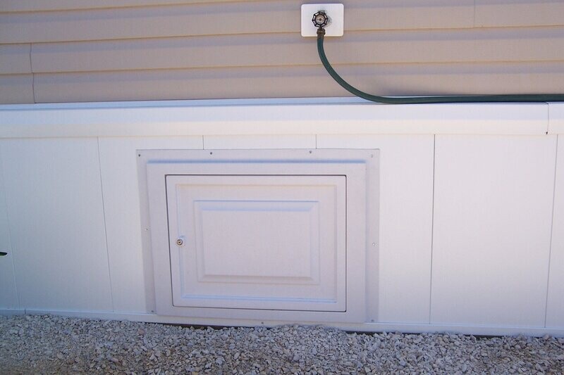 Access Doors for Mobile home vinyl skirting
