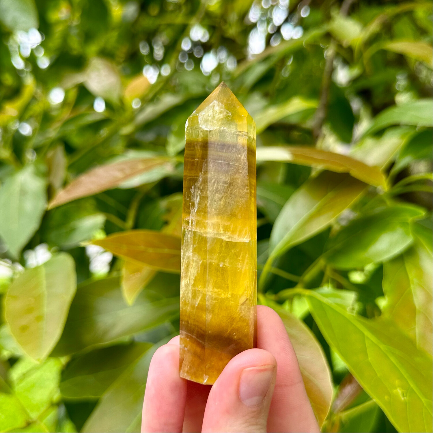 Yellow Fluorite Point