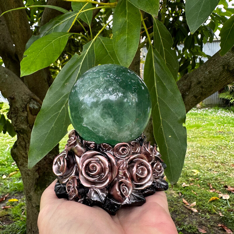 Pink Rose Sphere Holder