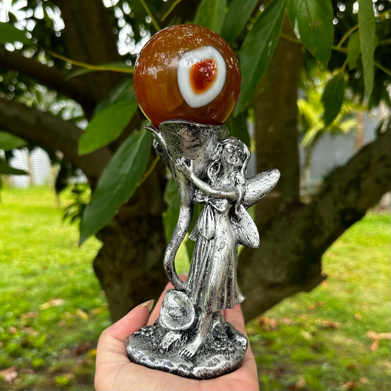Silver Fairy Sphere Stand
