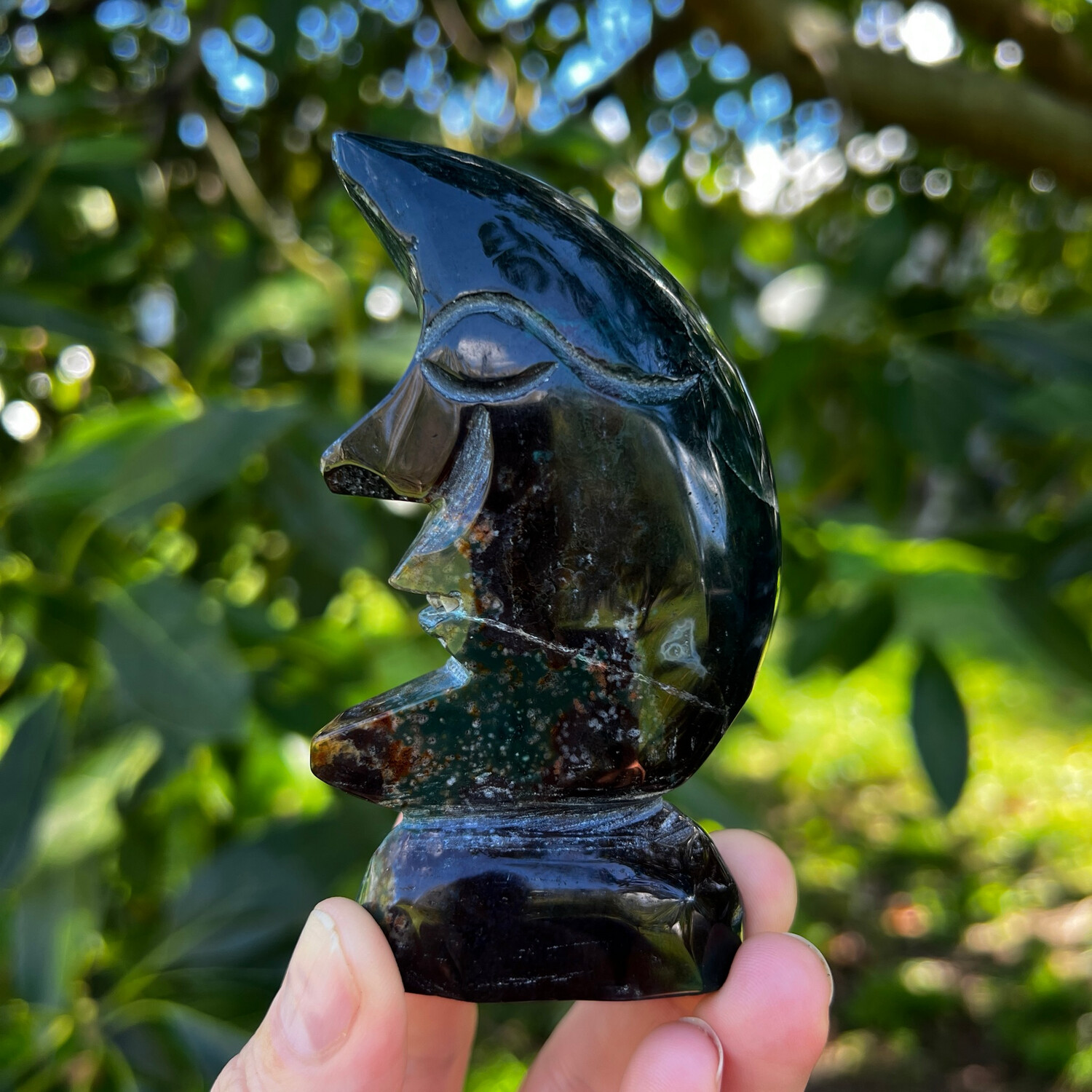 Ocean Jasper Moon Face