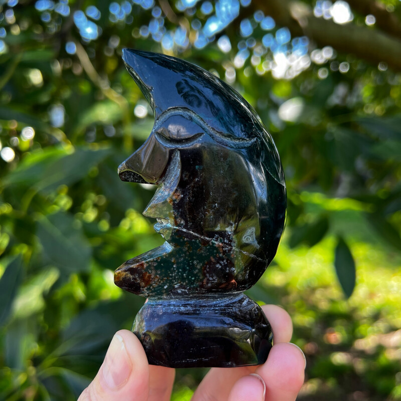 Ocean Jasper Moon Face