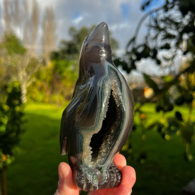 Druzy Agate Penguin