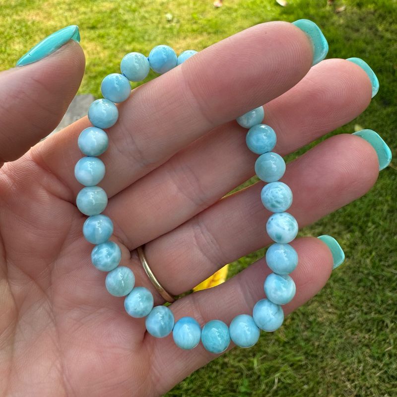 Larimar Bracelet 7mm