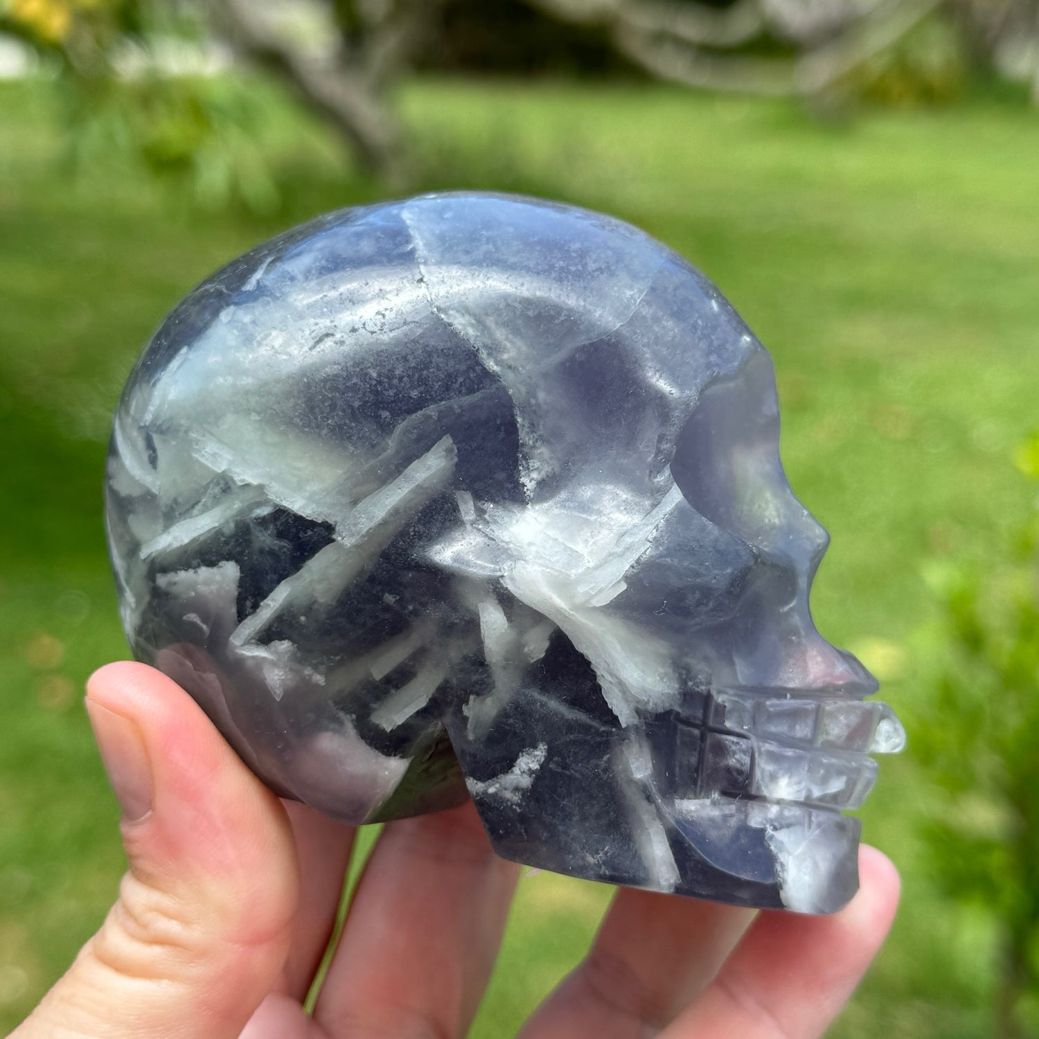 Rainbow Fluorite Skull