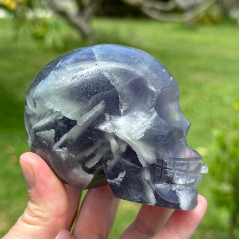 Rainbow Fluorite Skull