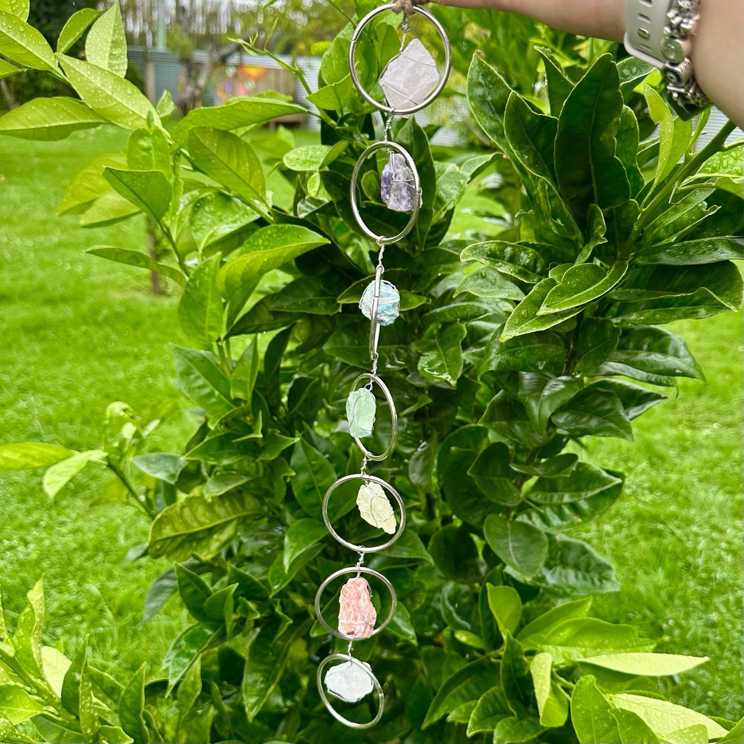 Silver Chakra Hanger