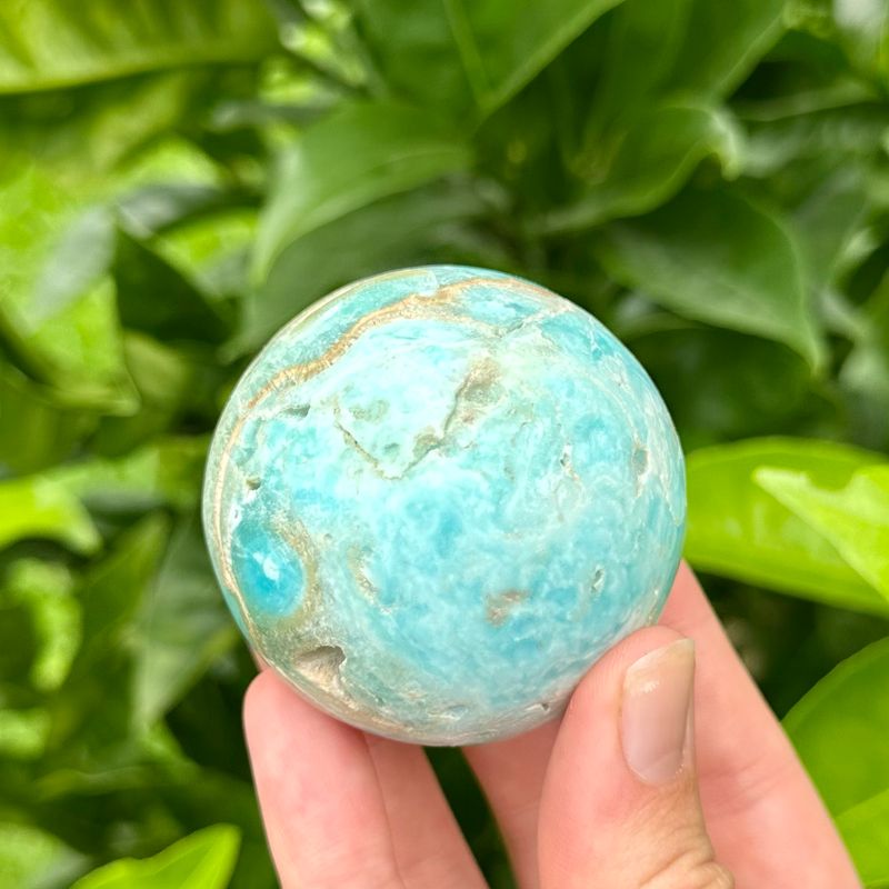 Blue Aragonite Sphere