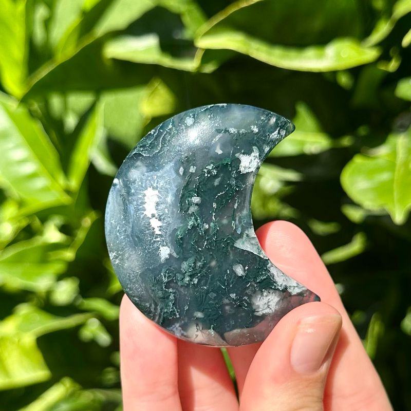 Moss Agate Moon