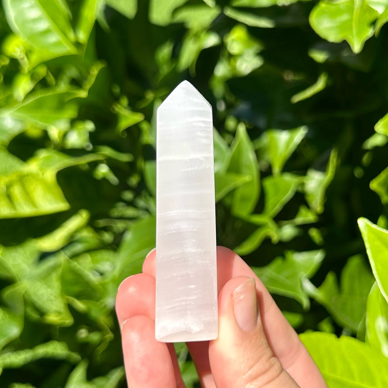 Pink Mangano Calcite Point