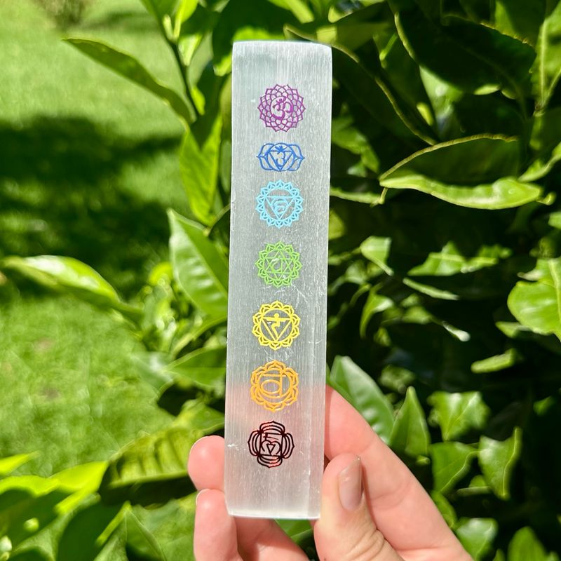 Selenite Chakra Plate
