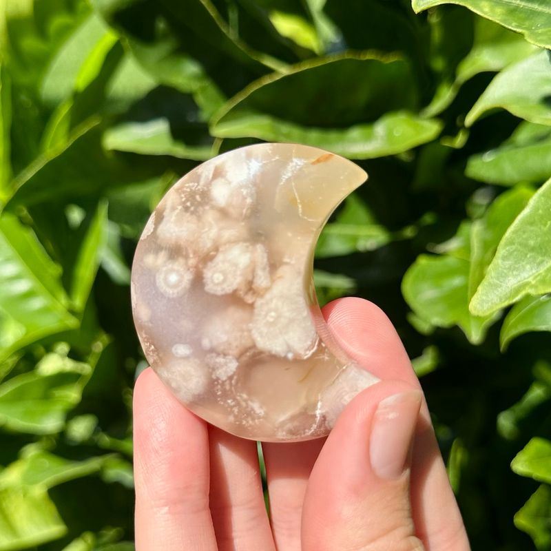 Flower Agate Moon