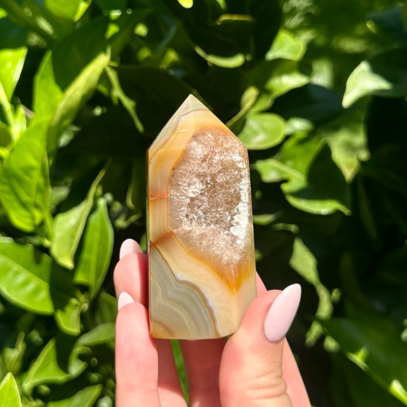 Druzy Agate Point