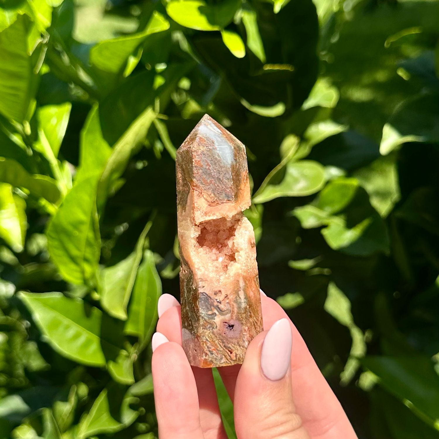 Red Moss Agate Point