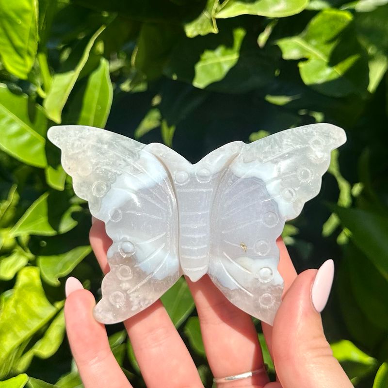 Flower Agate Butterfly