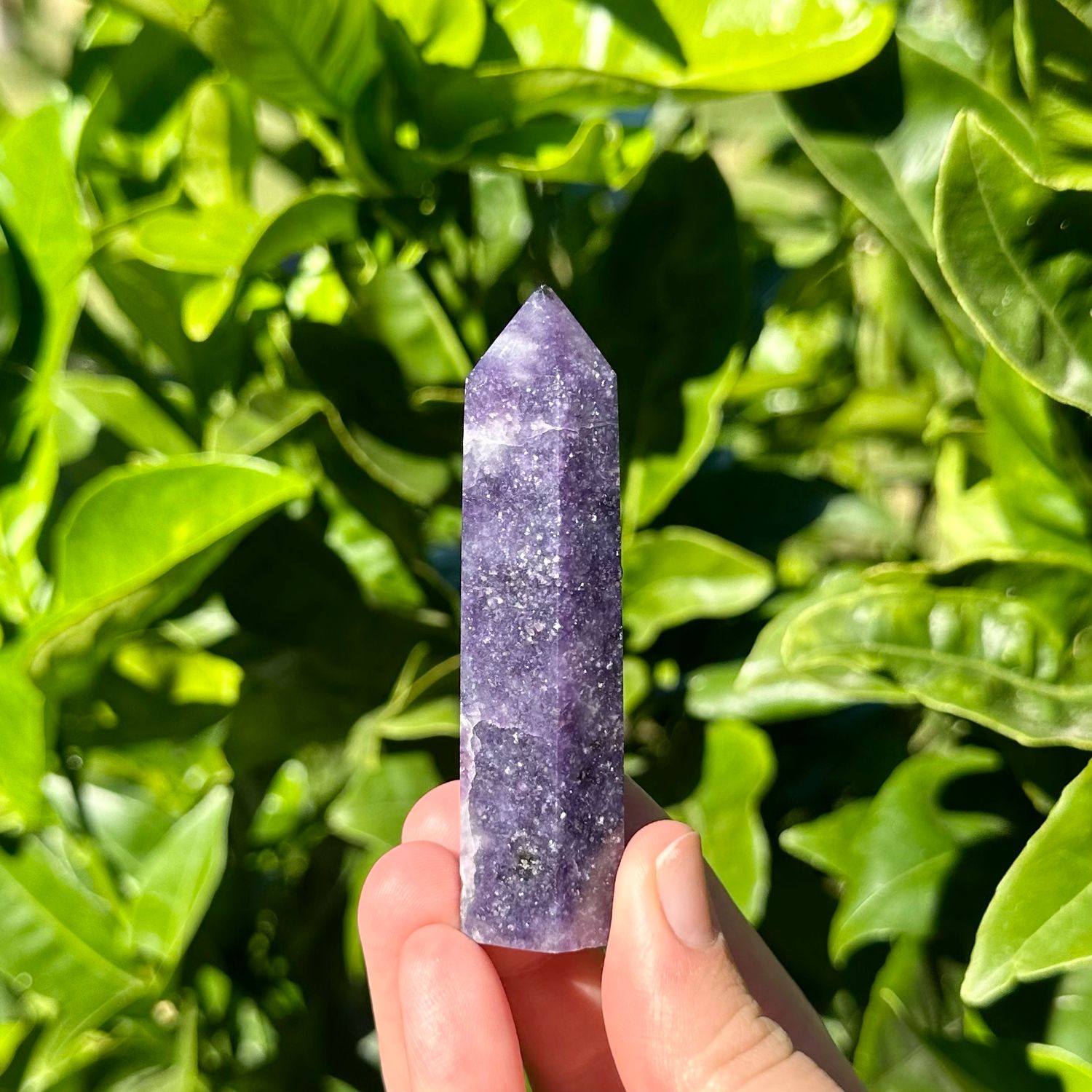 Lepidolite Point