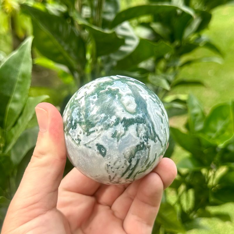 Moss Agate Sphere