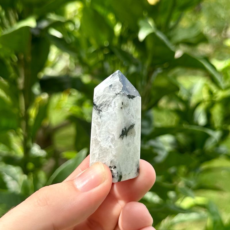 Rainbow Moonstone Point