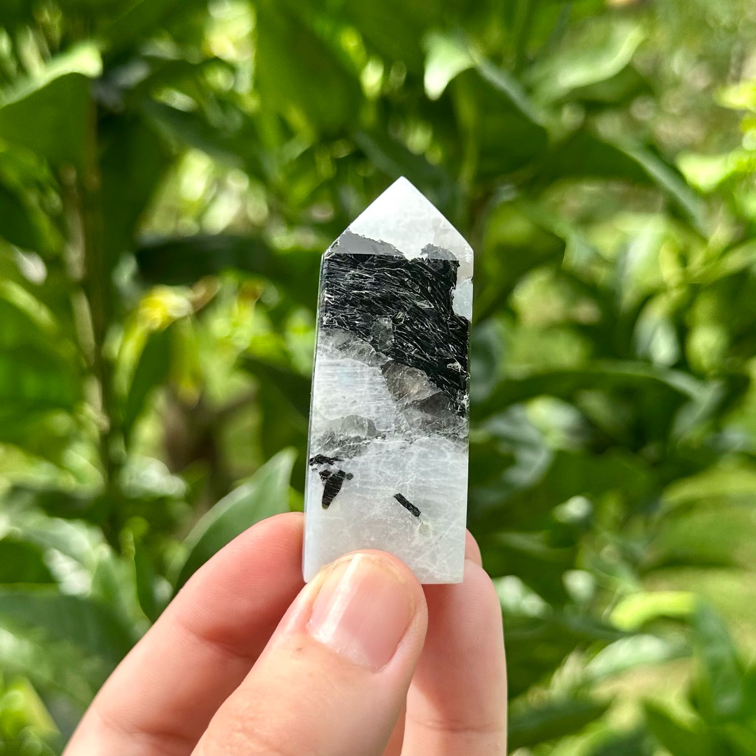 Rainbow Moonstone Point