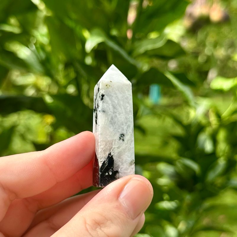 Rainbow Moonstone Point