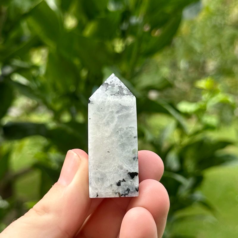 Rainbow Moonstone Point