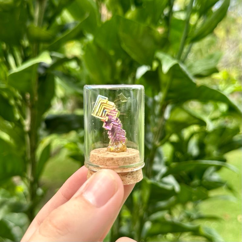 Bismuth Chunk In Jar
