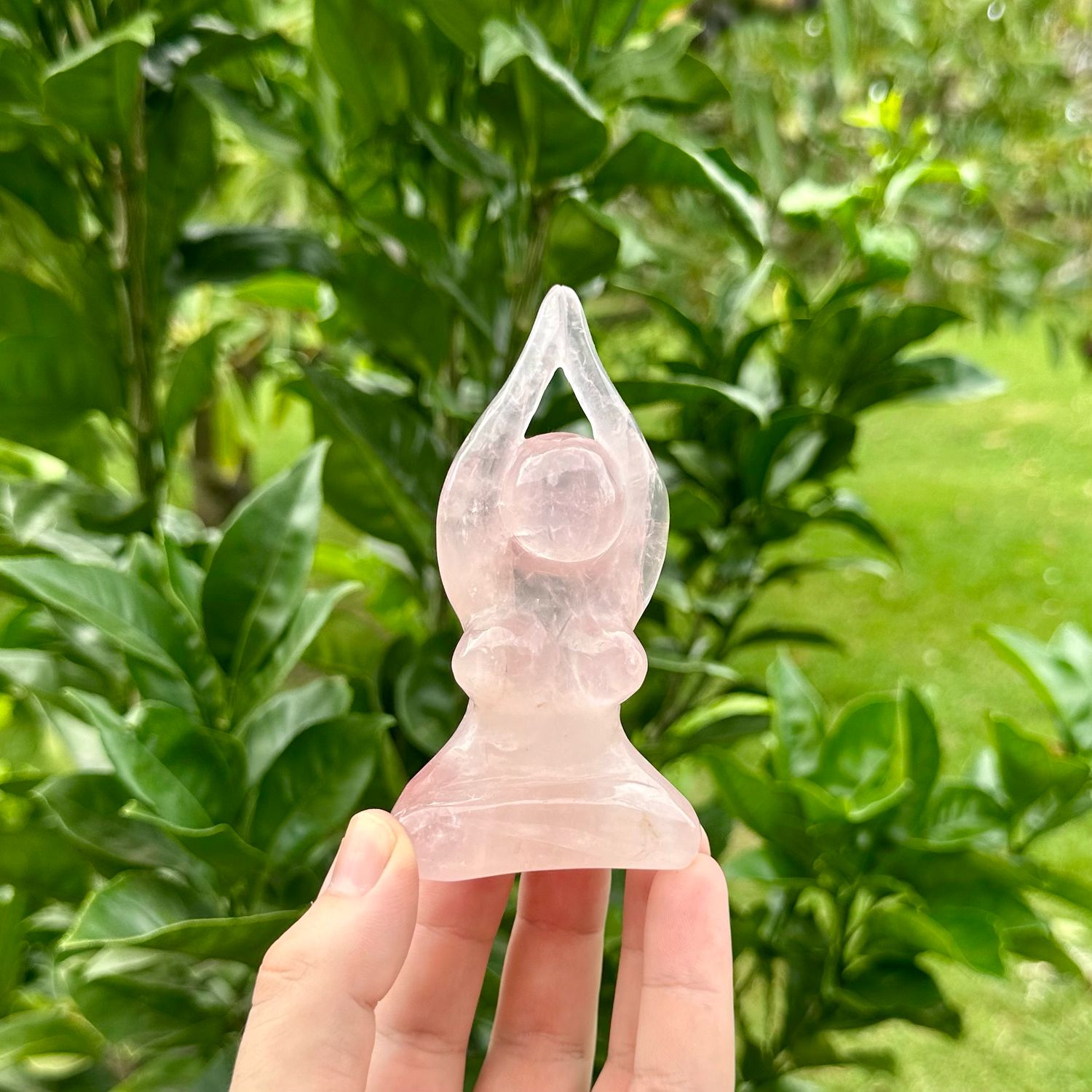 Rose Quartz Yoga Lady