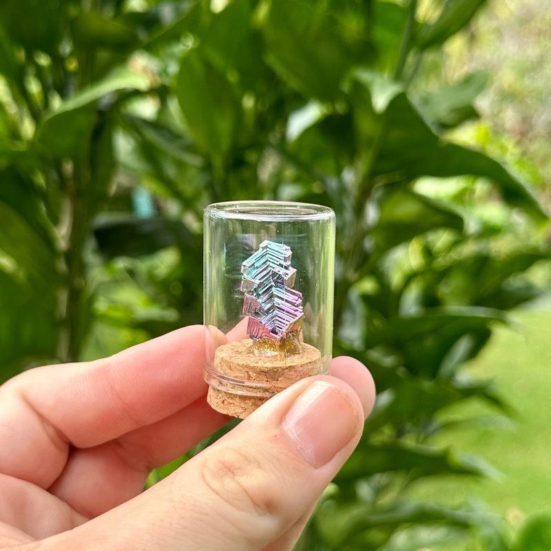 Bismuth Chunk In Jar