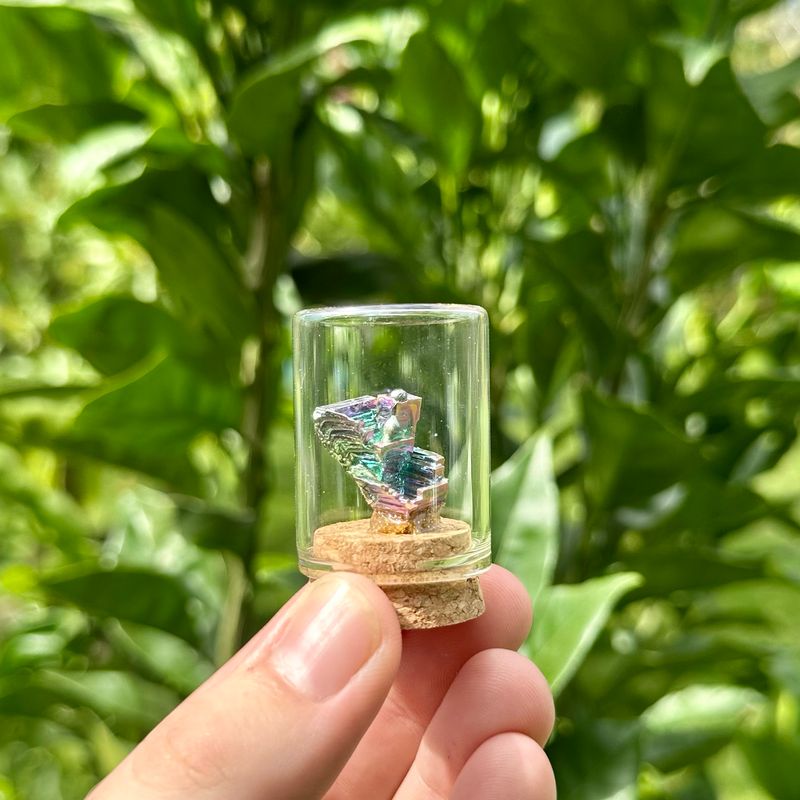 Bismuth Chunk In Jar