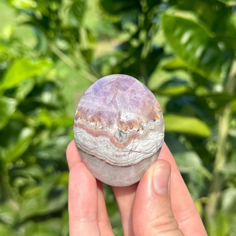 Amethyst And Mexican Lace Agate Palm