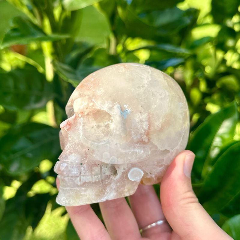 Pink Amethyst Skull