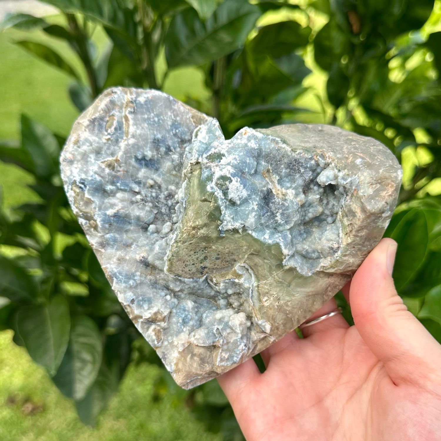 Volcano Agate Raw Heart