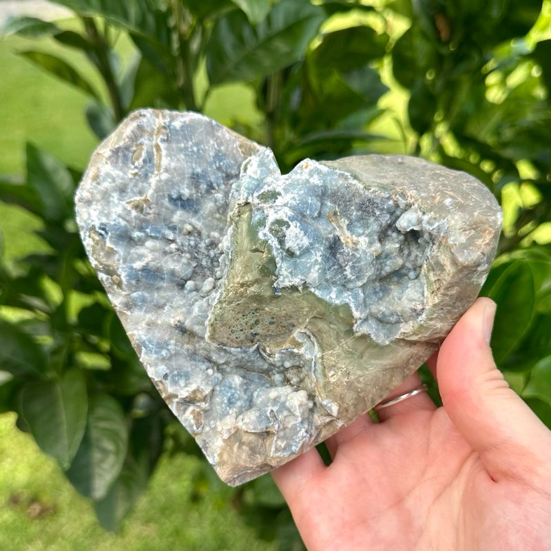 Volcano Agate Raw Heart