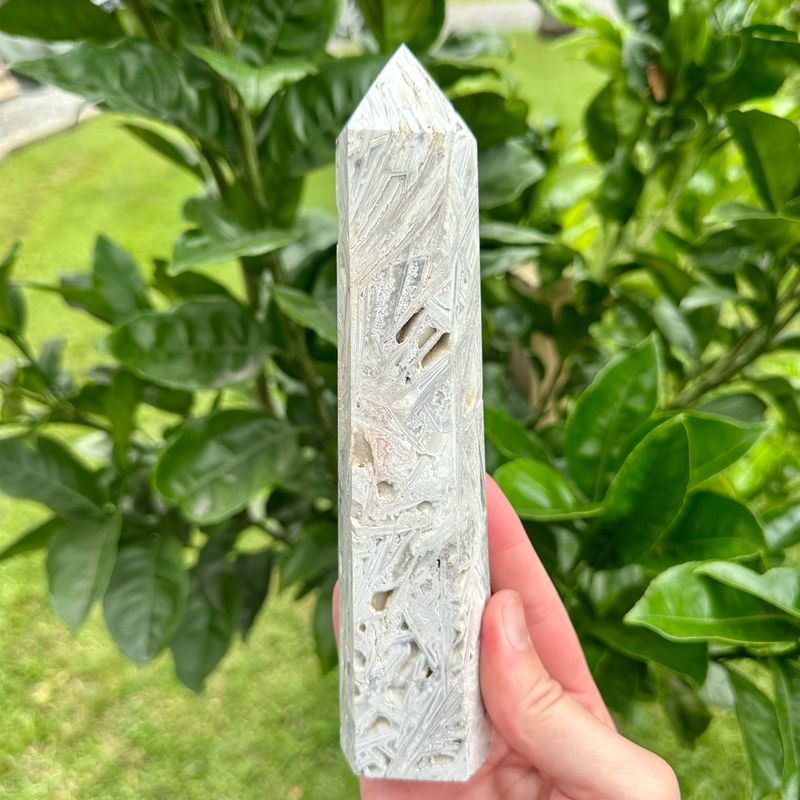Mexican Crazy Lace Agate Tower