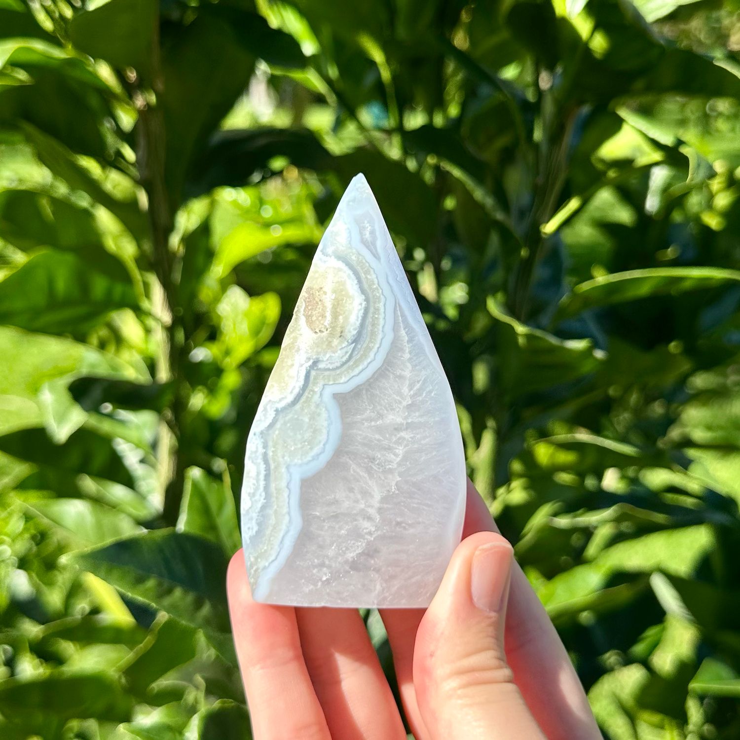 Blue Lace Agate Flame