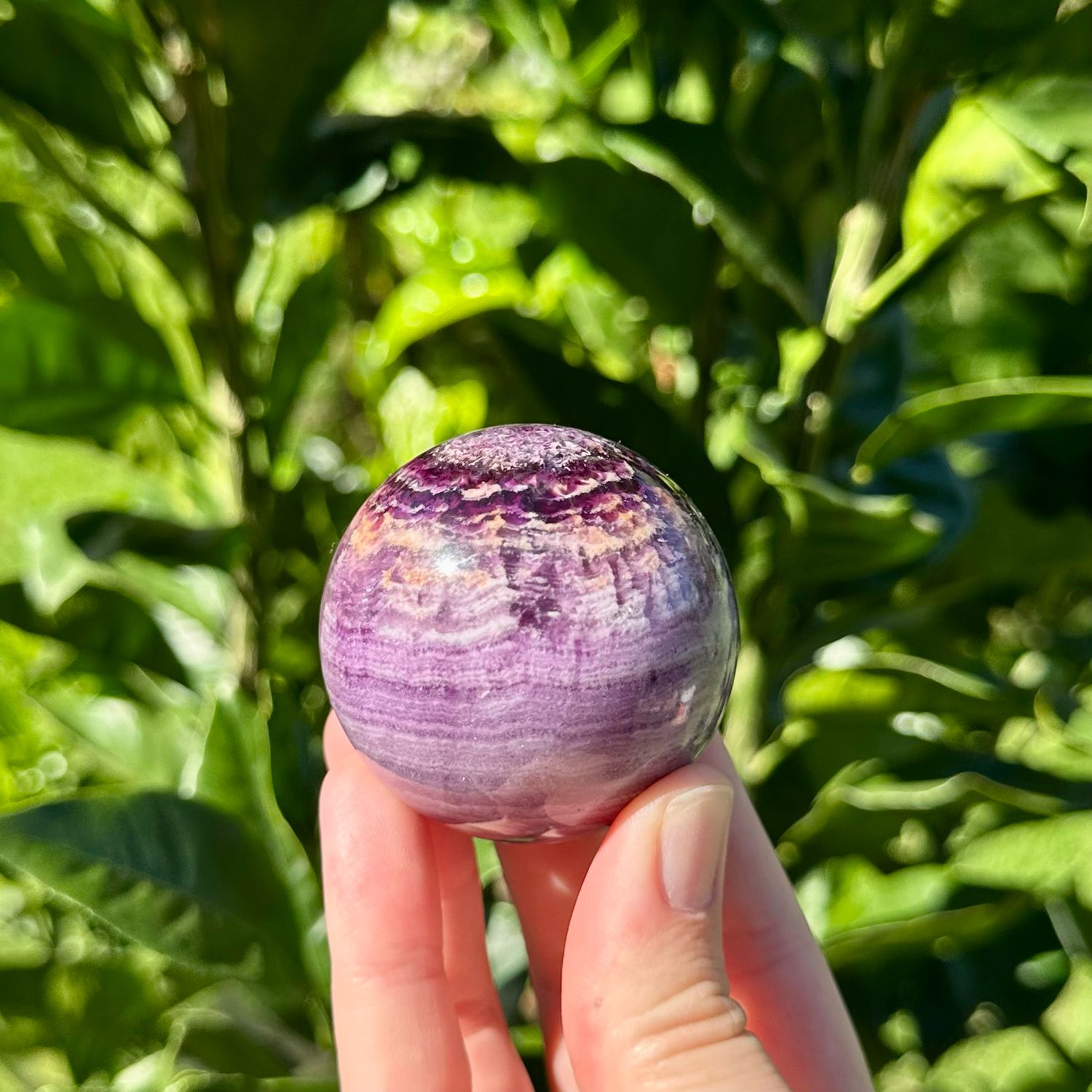 Silky Fluorite Sphere